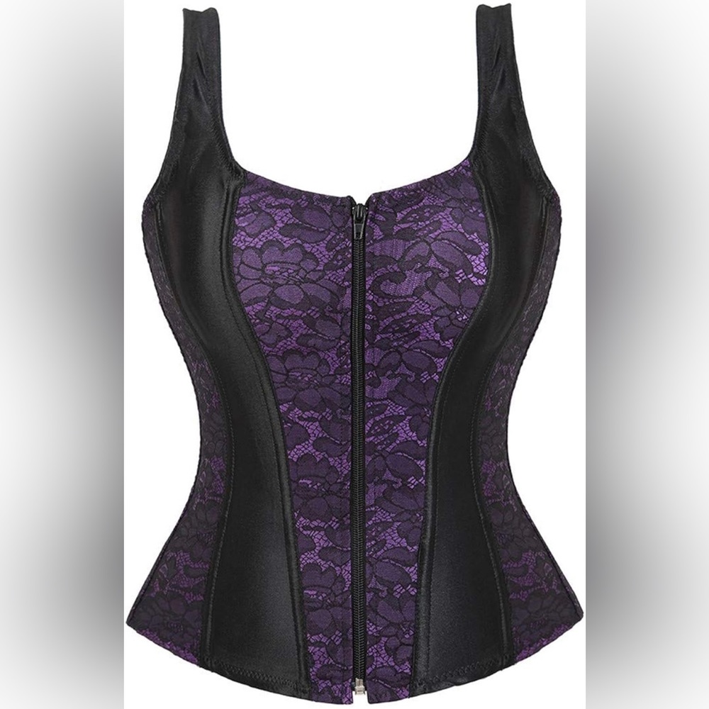 Purple Lace Corset Top